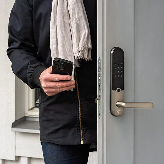 Smarte detaljer, digital lås i ytterdør